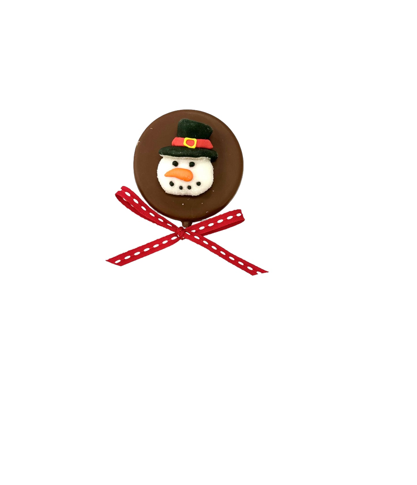 Snowman Chocolate Sucker