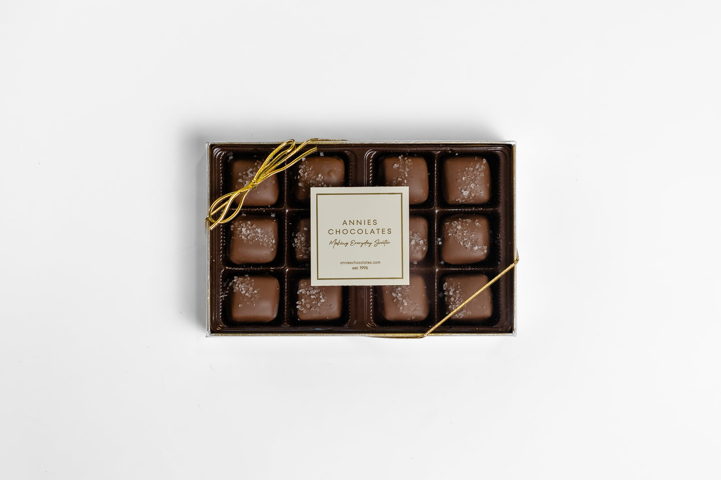 Boxed Chocolates Sea Salt Caramels 12pc.