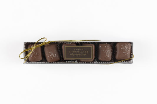 Milk Chocolate Sea Salt Caramels 6pc.