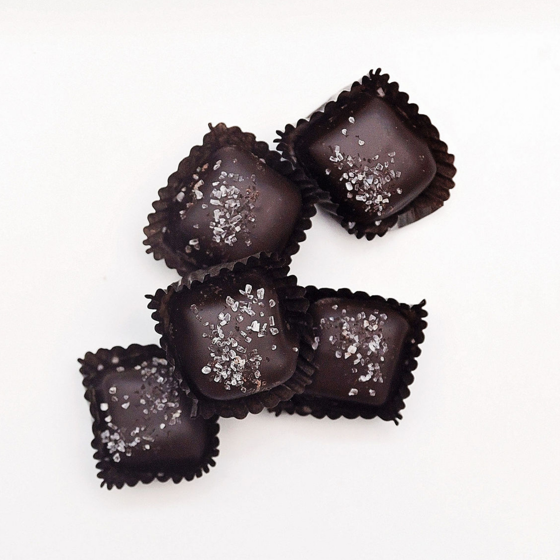 Sea Salt Caramels Dark Chocolate | Annie's Chocolates
